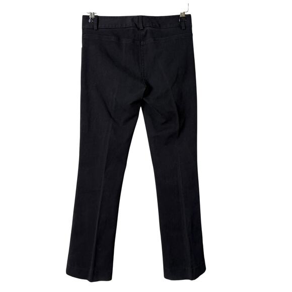 Theory Black Corduroy Dress Pants in Black Straight Leg Mid-Rise, Size 4 - Picture 6 of 9